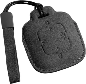 Car Key Keychain Case Cover Compatible for Extremely Krypton 001 Alcantara Cute Accessoire Voiture Holder Suede Accessories(A Black 2)