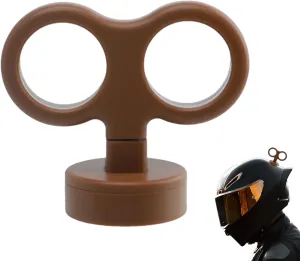 Car Toy Wind Up Key - 3D Wind Vehicle Exterior Decor Accessories, Water Resistant Spin Key | Fun Vehicle Body Charm, Adorable Decorative Tail Hat Motorbike Auto Accessories for Her Him