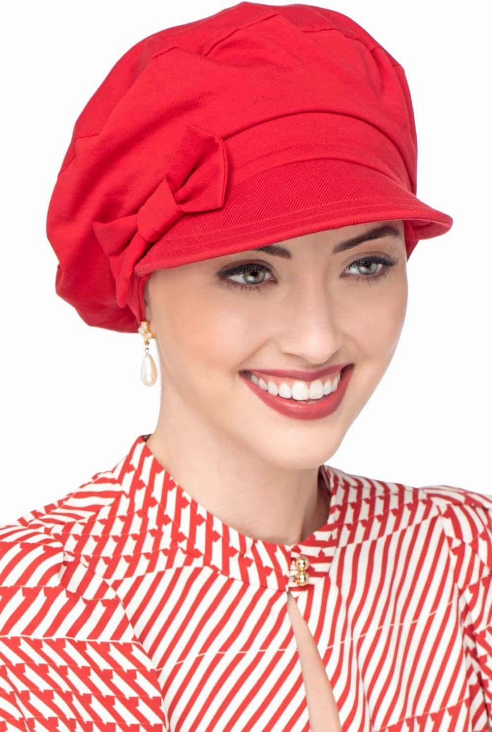 Cardani 100% Cotton Ball Cap with Detachable Bow Versatility Hat - UPF 50  Sun Protection