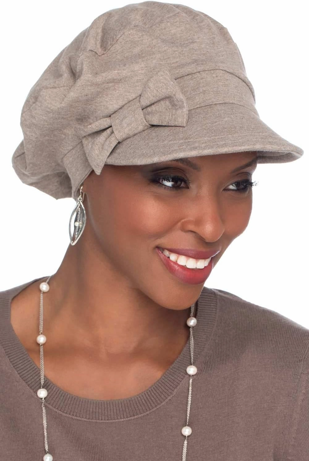 Cardani 100% Cotton Ball Cap with Detachable Bow Versatility Hat - UPF 50  Sun Protection