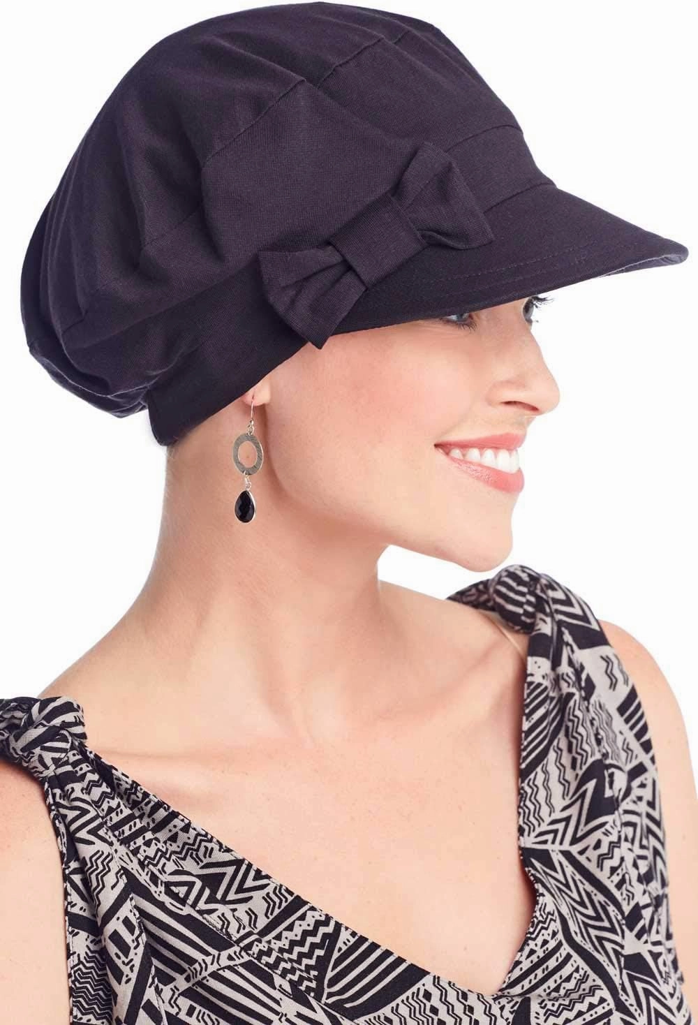 Cardani 100% Cotton Ball Cap with Detachable Bow Versatility Hat - UPF 50  Sun Protection