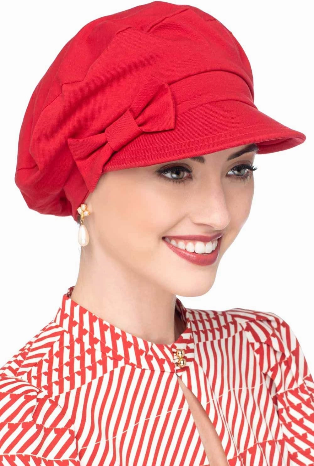 Cardani 100% Cotton Ball Cap with Detachable Bow Versatility Hat - UPF 50  Sun Protection