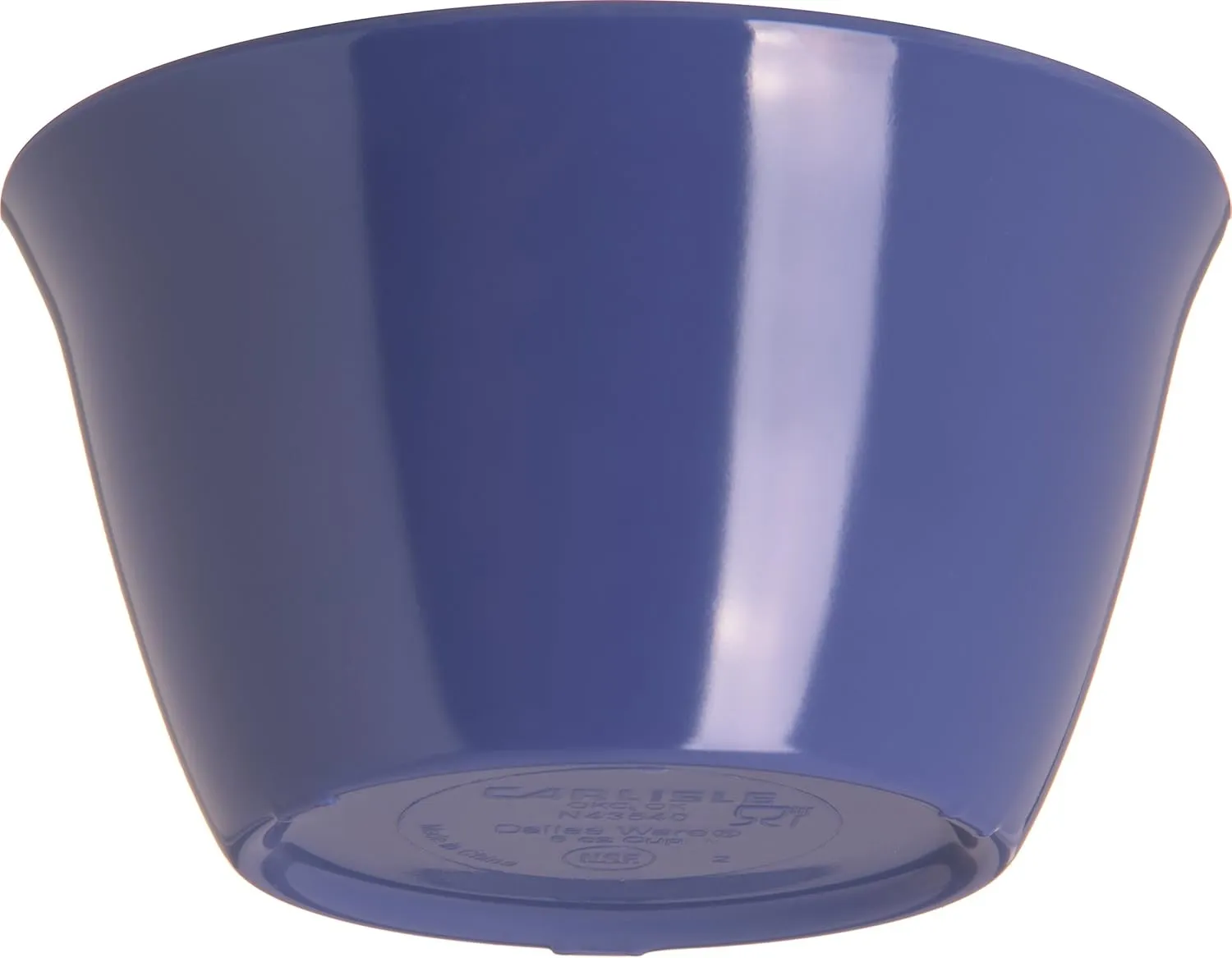Carlisle FoodService Products Dallas Ware Reusable Plastic Bowl Bouillon Cup Bowl for Home and Restaurant, Melamine, 8 Ounces, Ocean Blue, (Pack of 24)