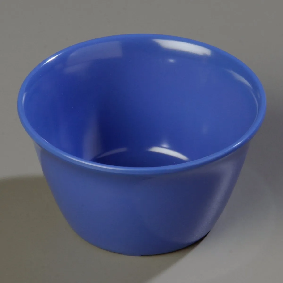 Carlisle FoodService Products Dallas Ware Reusable Plastic Bowl Bouillon Cup Bowl for Home and Restaurant, Melamine, 8 Ounces, Ocean Blue, (Pack of 24)