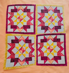 Carpenter Star Variation queen size quilt kit 87”all pre cut Northcott and Camelot fabrics premium fabrics top pattern and binding !
