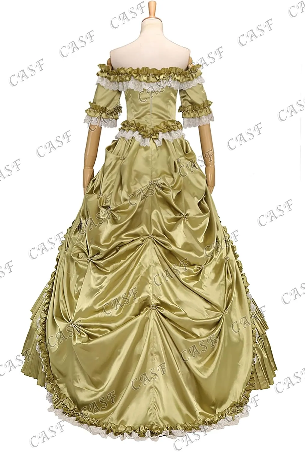 CASF Classic Klassiker Victorian Steampunk Ruffles Herrlich Lace Ball Gown Dress