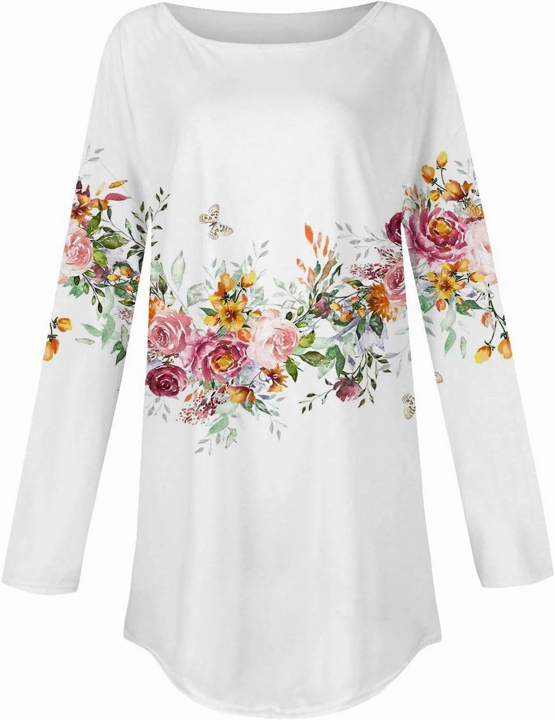 Ceboyel Women's Long Sleeve Tops 2023 Dressy Causal Shirts Tees Trendy Going Out Blouse Tunics Cute Fall Ladies Clothing 2023