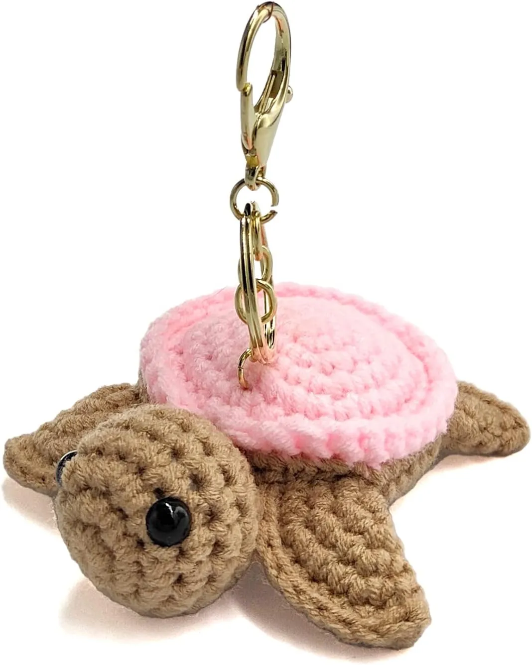 CHEZBABY Handmade Crochet Cute Bag Charm Key Chain Car Keyring Handbag Cute Purse Charm Pendant for Man and Women