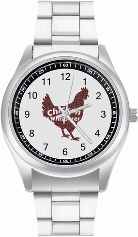 Chicken Whisperer Casual Wrist Watches for Men Classic Business Dress Watch Big Face for Work Gym
