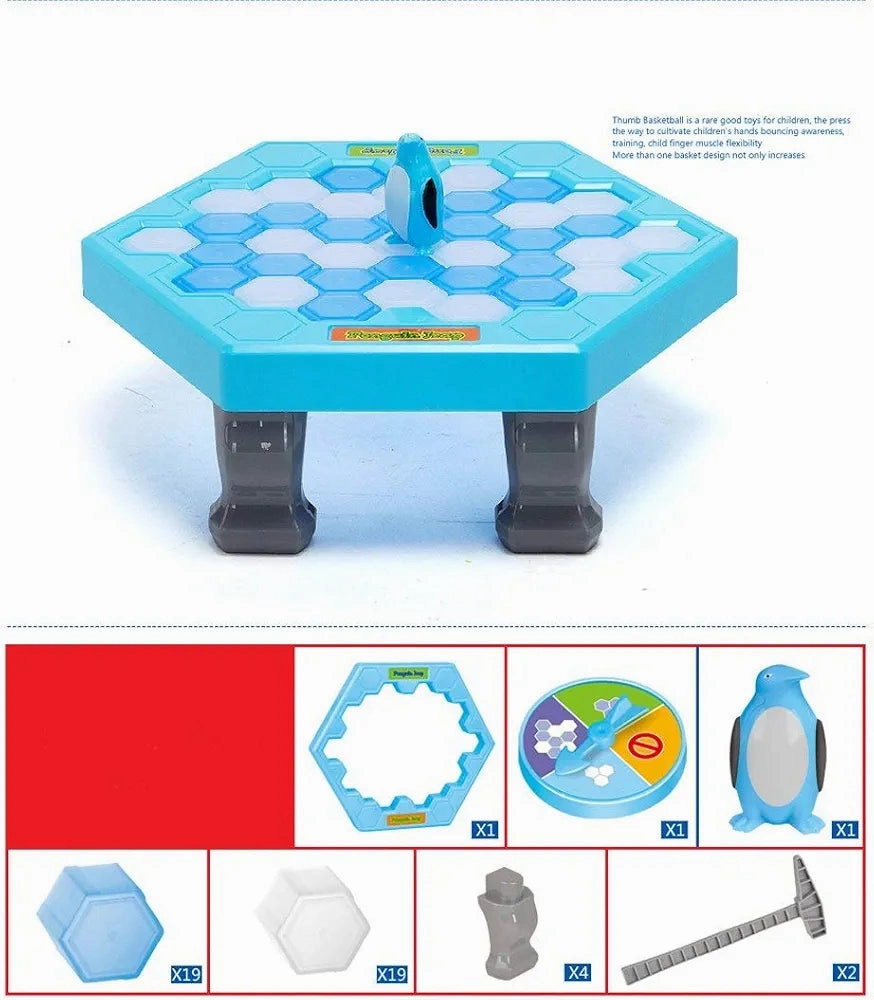 Chocozone Mini Table Games Balance Ice Cubes Save Penguin Icebreaker Beating Toys for 5 6 7 Years Old Boys & Girls
