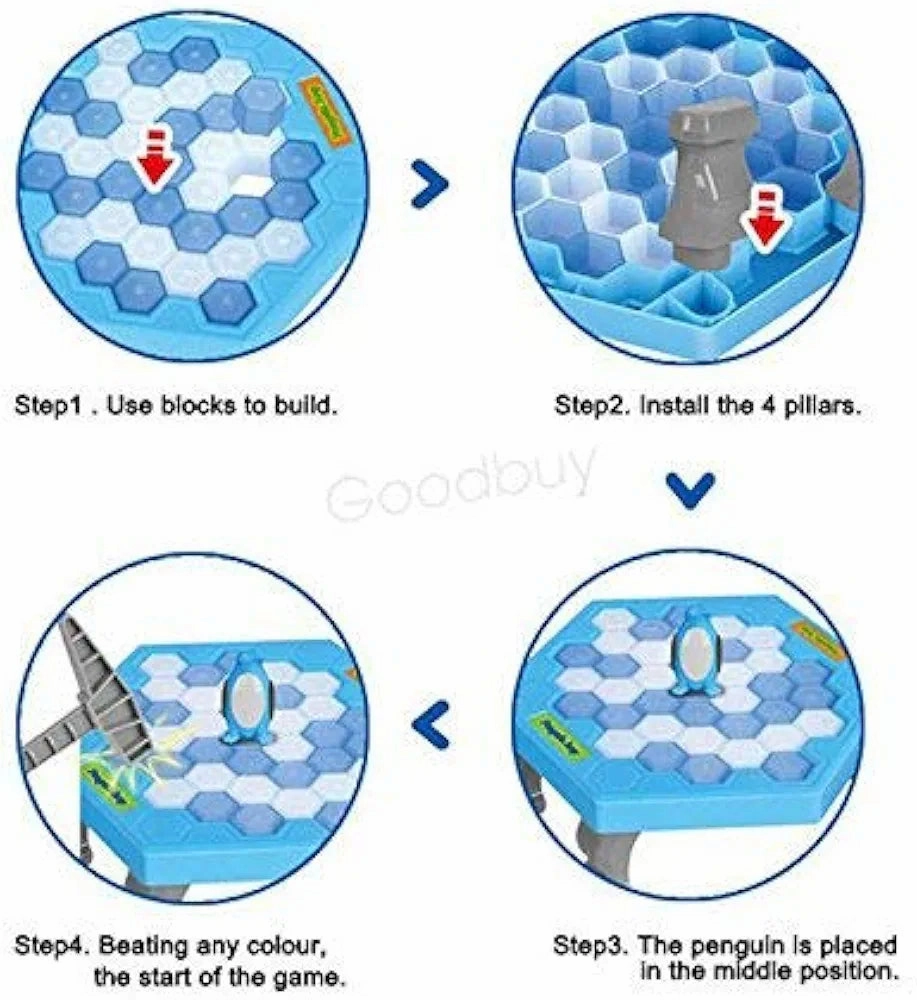 Chocozone Mini Table Games Balance Ice Cubes Save Penguin Icebreaker Beating Toys for 5 6 7 Years Old Boys & Girls