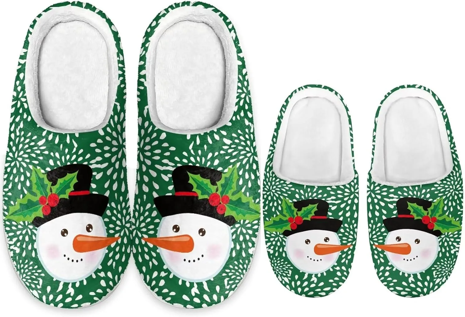 Christmas Slippers for Family Christmas Slippers Matching Sets Reindeer Christmas House Santa Claus Slippers Funny Christmas Slippers