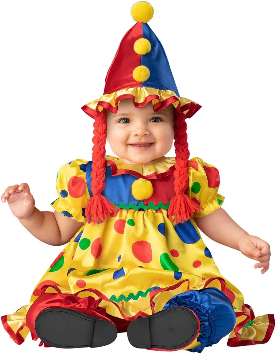 Classic Clown Infant Costume, X-Small (0-6) Yellow