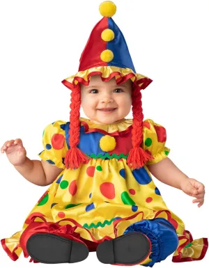 Classic Clown Infant Costume, X-Small (0-6) Yellow