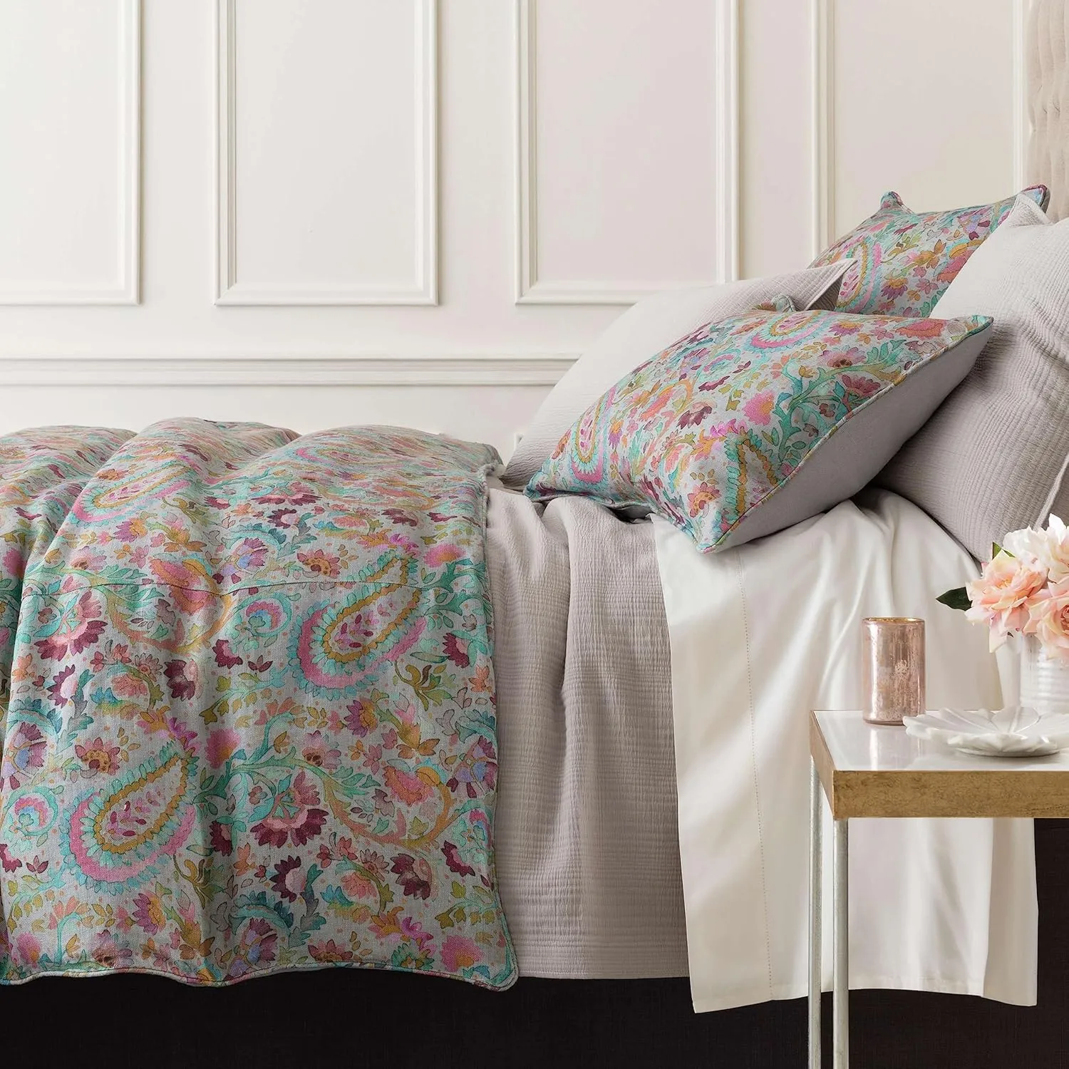 Classic Hemstitch Ivory Sheet Set, Twin Size, Ivory Solid Pattern