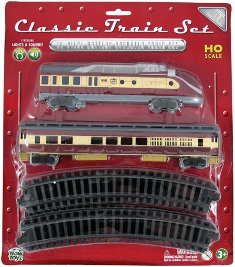 Classic Train Set - Diesel Engine with Passenger Car