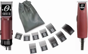 Classic 76 Hair Clipper and T-Finisher a 10 piece comb set Package