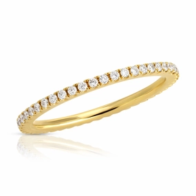 Classic Diamond Stacking Band (18k Gold)