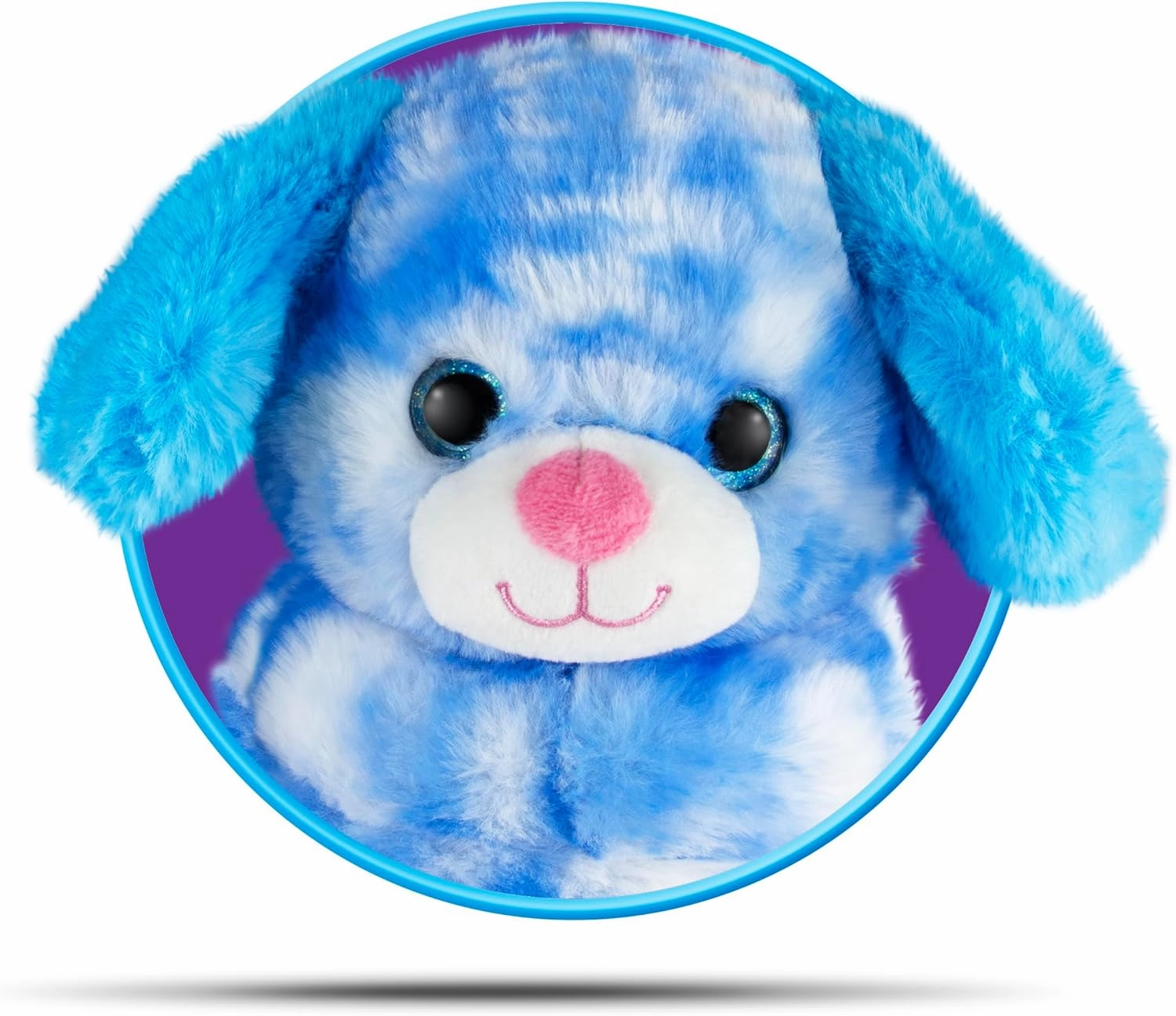 Cloudz Kids Super Soft N' Cuddly Animal Airplane Travel Neck Pillow! Keep Children Comfy and Supported with a Buddy While Traveling or just Resting at Home - Blue Dog