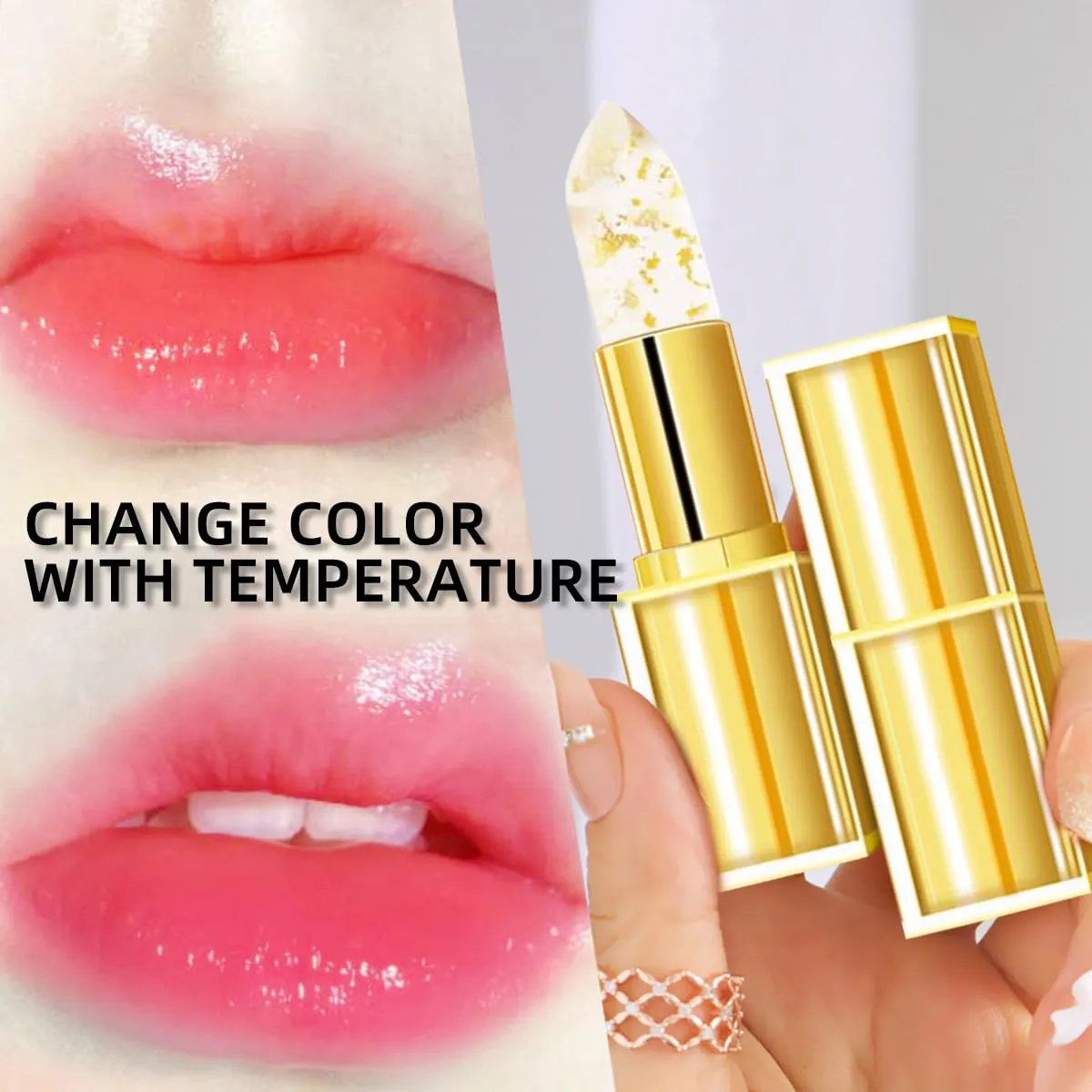 Color Changing Lipstick,Transferproof Color Changing Lipstick,24-Hour Wear With,Moisturizing Lip Balm,Color Changing Lip Stick For Women Long Lasting (1 pcs)