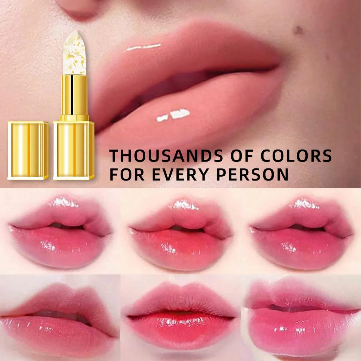 Color Changing Lipstick,Transferproof Color Changing Lipstick,24-Hour Wear With,Moisturizing Lip Balm,Color Changing Lip Stick For Women Long Lasting (1 pcs)