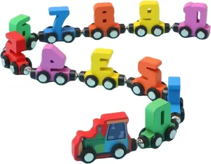 Colorful, Safe - Material Magnetic Wooden Train: Ideal for Number Recognition, Brain - Boosting and Hands - On Learning