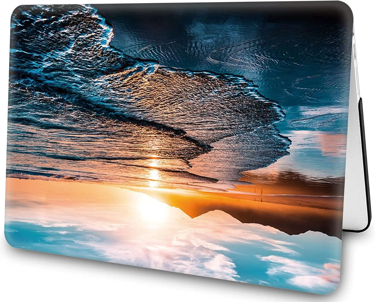 Compatible with MacBook Pro 13 Inch Case 2022 2021 2020 Release A2338 M2 M1/A2289/A2251 with Touch Bar/ID,Sea Landscape Plastic Hard Shell Case & Keyboard Cover& Screen Protector, Beach Sunset
