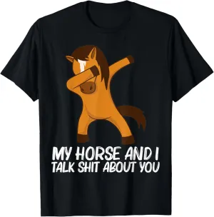 Cool Horse For Men Women Dabbing Pony Saddlebred Equestrian T-Shirt