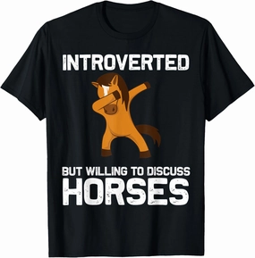 Cool Horse For Men Women Dabbing Pony Saddlebred Equestrian T-Shirt