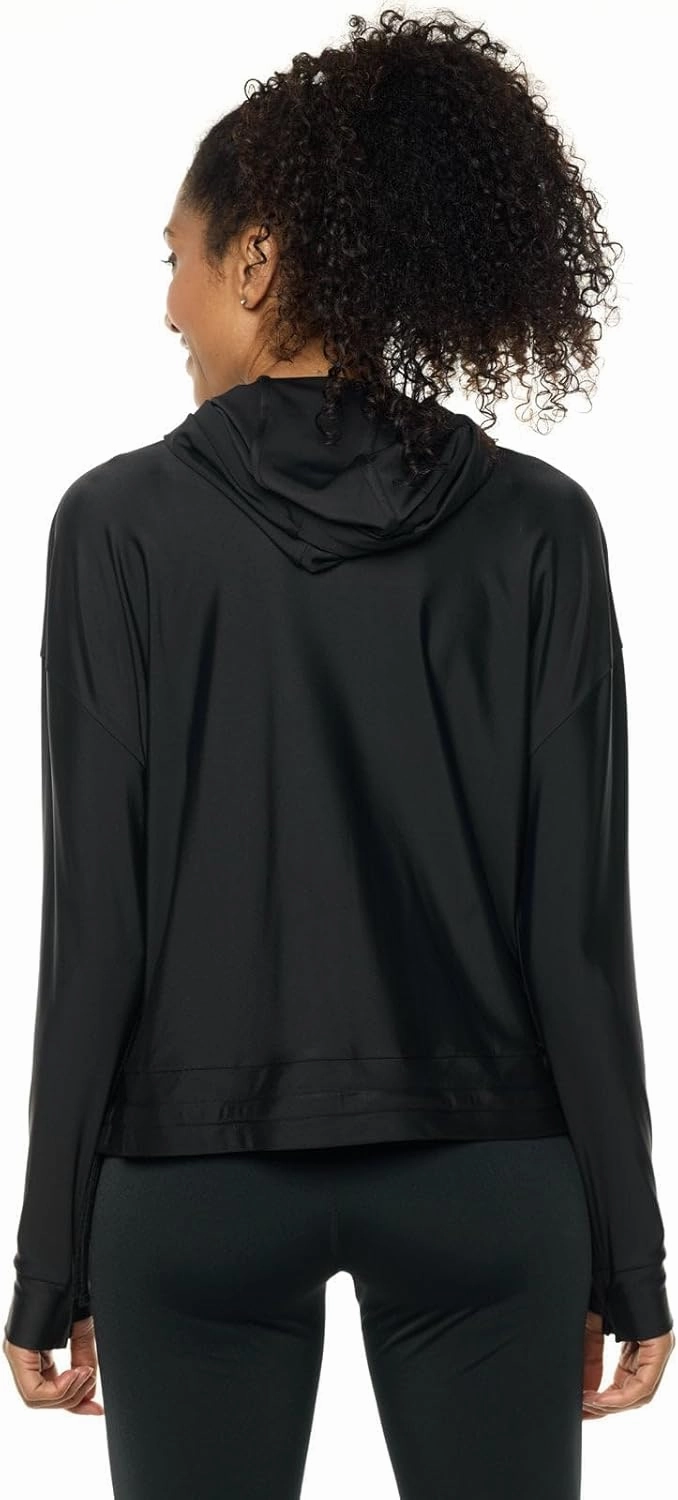 Coolibar UPF 50  Womens Waikal Swim Hoodie - Sun Protective
