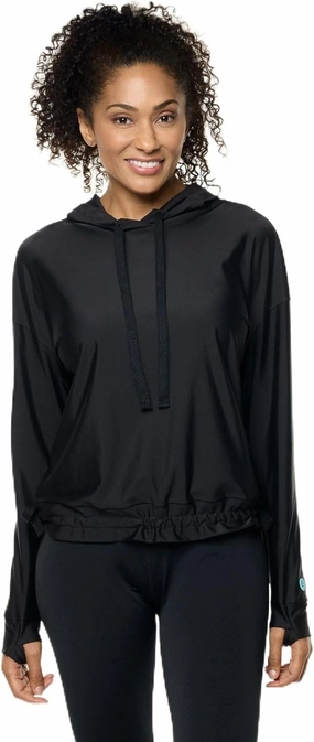 Coolibar UPF 50  Womens Waikal Swim Hoodie - Sun Protective