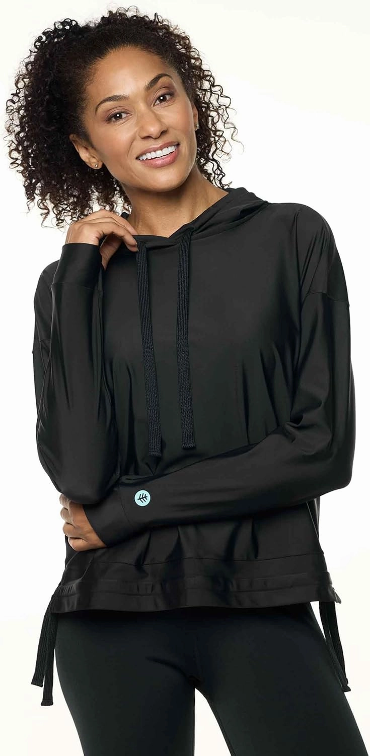 Coolibar UPF 50  Womens Waikal Swim Hoodie - Sun Protective