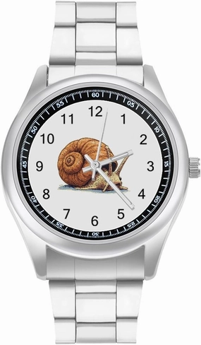 Croissant Snail Casual Wrist Watches for Men Classic Business Dress Watch Big Face for Work Gym
