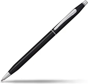 Cross Classic Century Refillable Ballpoint Pen Presented in a Luxury Gift Box - Medium Point, Black Ink, Black & Chrome
