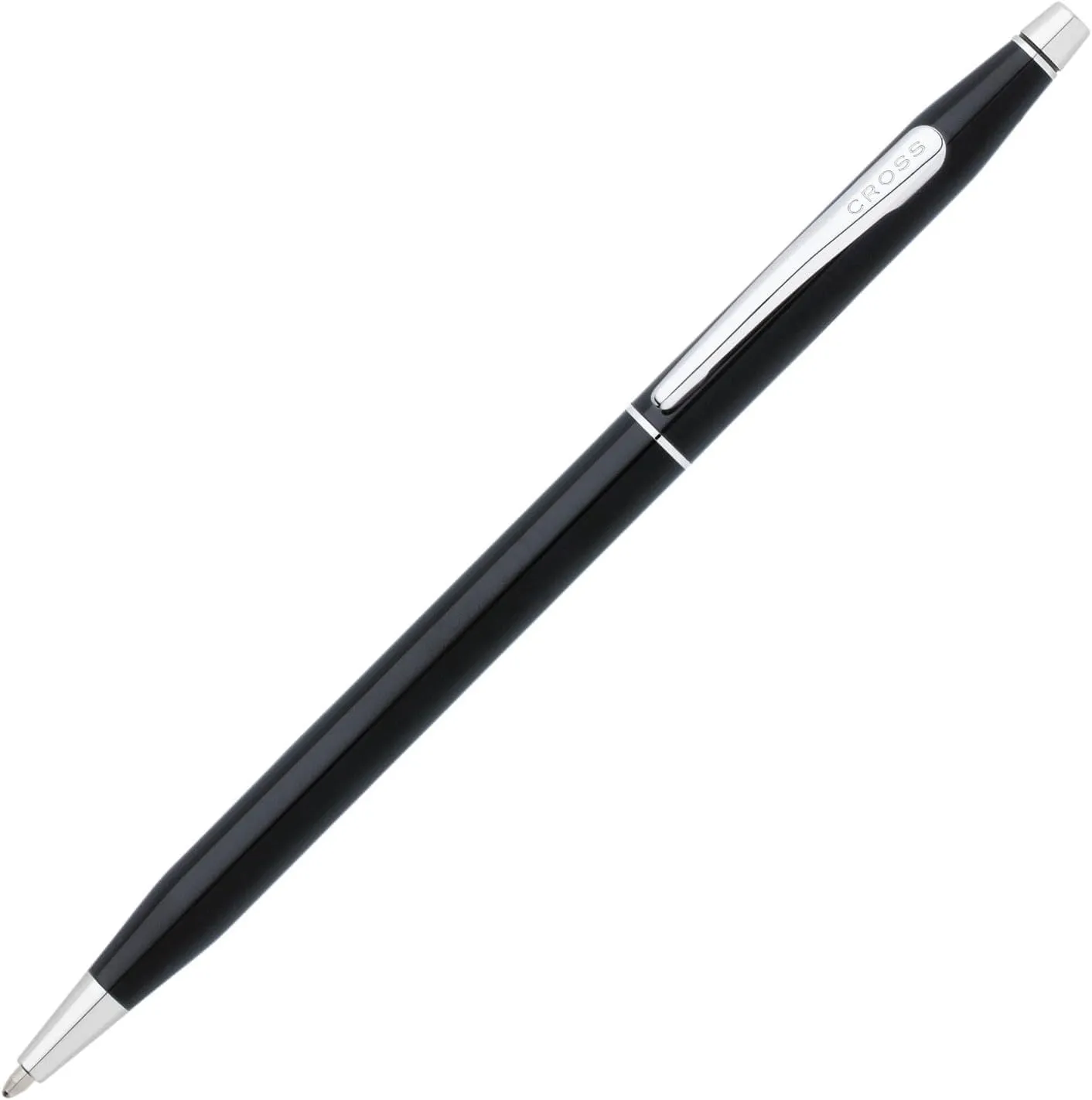 Cross Classic Century Refillable Ballpoint Pen Presented in a Luxury Gift Box - Medium Point, Black Ink, Black & Chrome