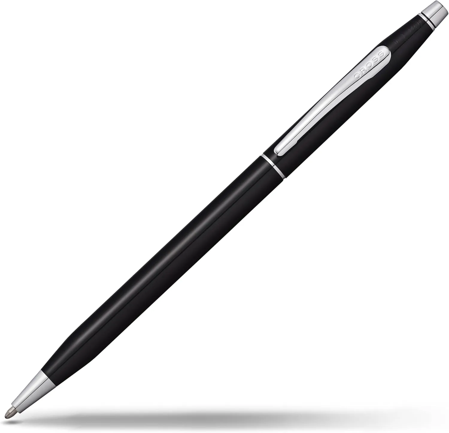 Cross Classic Century Refillable Ballpoint Pen Presented in a Luxury Gift Box - Medium Point, Black Ink, Black & Chrome