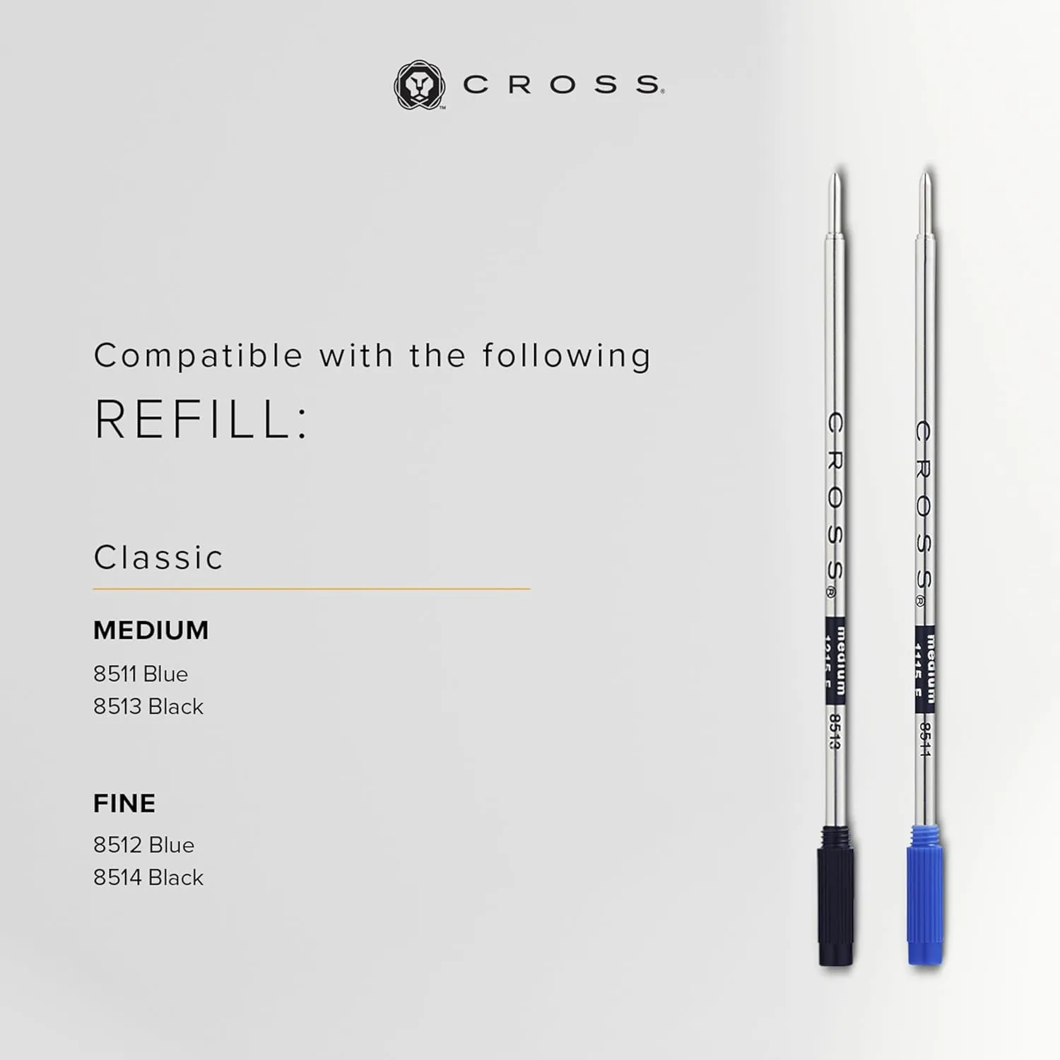 Cross Classic Century Refillable Ballpoint Pen Presented in a Luxury Gift Box - Medium Point, Black Ink, Black Micro-knurl