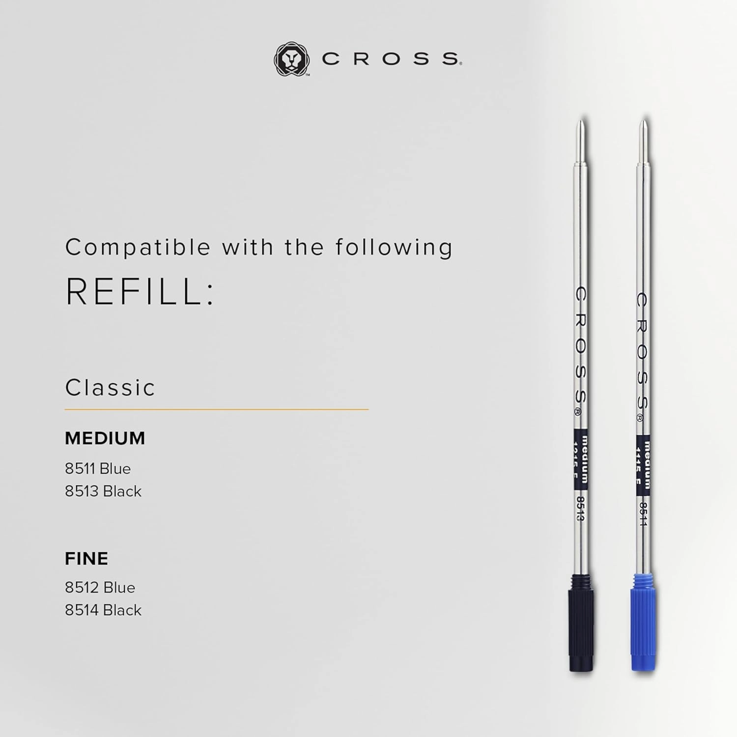 Cross Classic Century Refillable Ballpoint Pen Presented in a Luxury Gift Box - Medium Point, Black Ink, Brushed Black