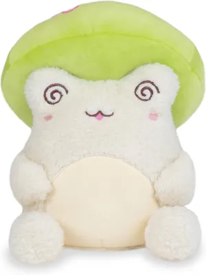 Cuddle Barn PlushGoals - Groovy Daisies Toadstool Wawa The Froggie Soft Kawaii Flower Cute Frog Plush Toy, 9 inches˜