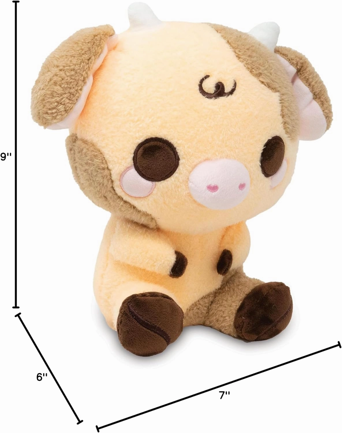 Cuddle Barn PlushGoals - Moocha The Coffee Cow | Super Soft Cute Collectible Stuffed Animal Plush Toy, 9 inches