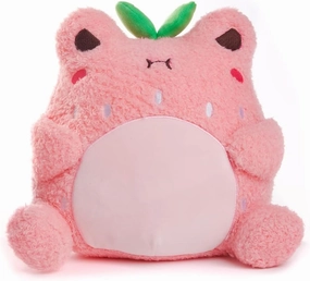 Cuddle Barn PlushGoals - Strawberry Wawa Super Soft Cute Kawaii Froggie Dressed As Fruit Collectible Stuffed Animal Plush Toy, 9 inches