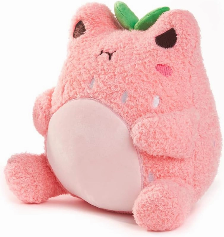 Cuddle Barn PlushGoals - Strawberry Wawa Super Soft Cute Kawaii Froggie Dressed As Fruit Collectible Stuffed Animal Plush Toy, 9 inches