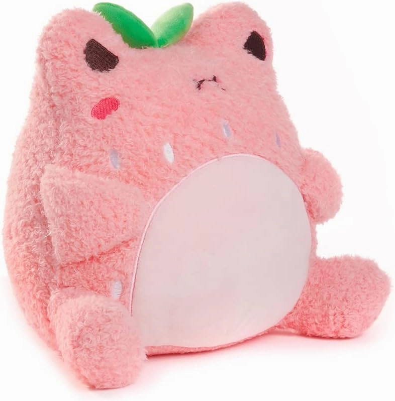 Cuddle Barn PlushGoals - Strawberry Wawa Super Soft Cute Kawaii Froggie Dressed As Fruit Collectible Stuffed Animal Plush Toy, 9 inches