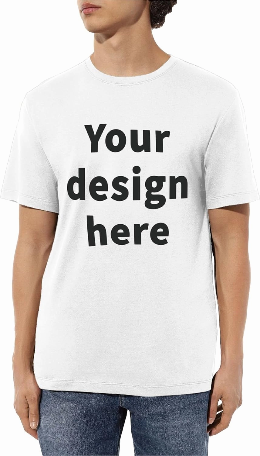 Custom T-Shirt Design Personalized Text Photo Image Logo Skull Skeleton T Shirt for Men & Women Cotton