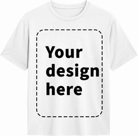 Custom T-Shirt Design Personalized Text Photo Image Logo Skull Skeleton T Shirt for Men & Women Cotton