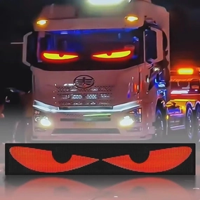 Customizable RGB LED Car Sign – Programmable Bluetooth Matrix Pixel Panel for Dynamic Animation & Flexible Display Lighting