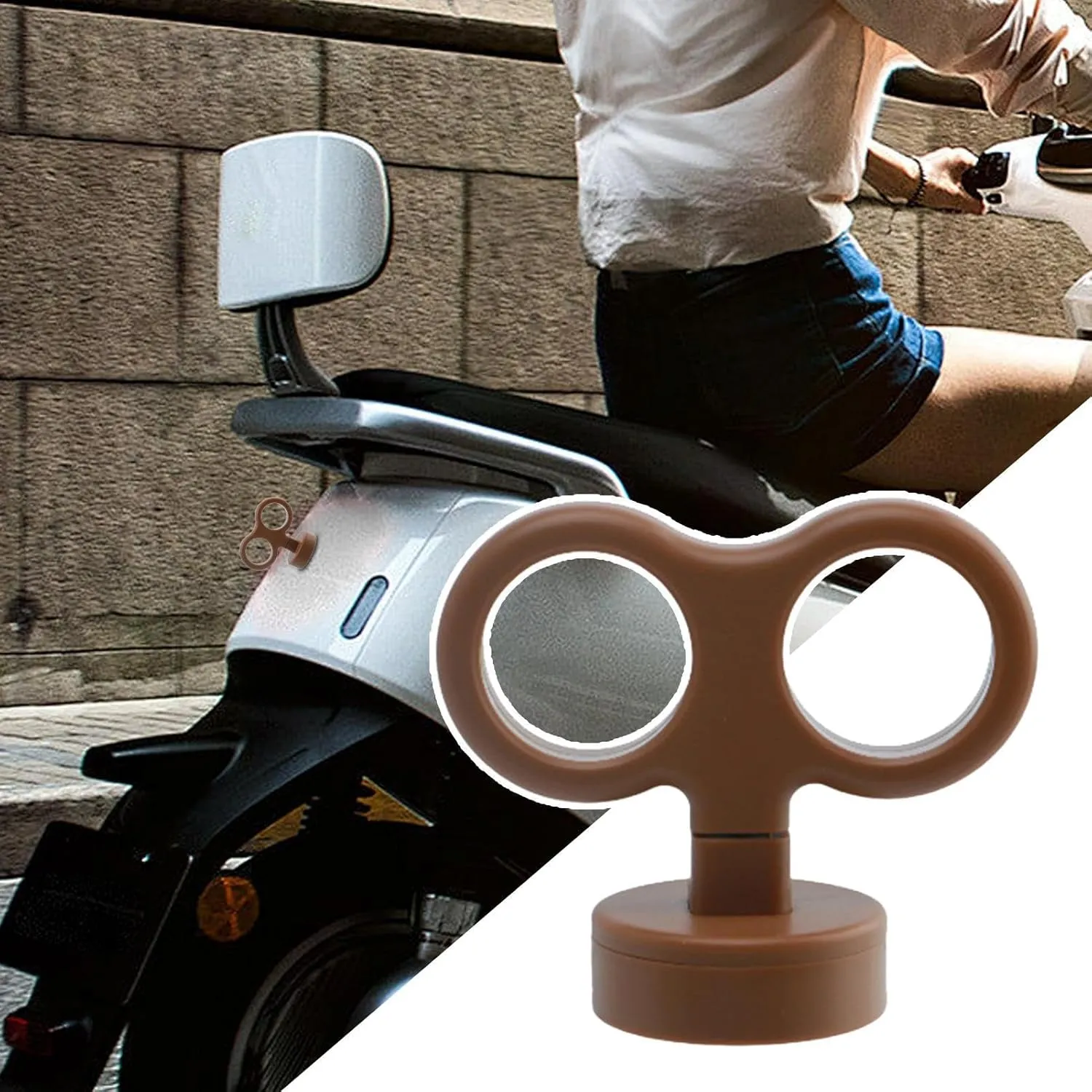 Cute Auto Ornament - Car Wind Up Toy, Helmet Accessory | 3D Tail Decoration with Wind-Up Mechanism, Waterproof Design Used On Motorbikes, Gift Packages, Rear View Setup, and Creative