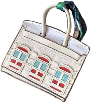 Cute Keychains for Women Car Accessories Preppy Stuff Purse Charms for Handbags Vegan Leather Bag Charms