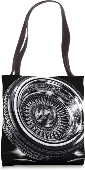 Cute Rider Spoke Wheel Rim Graphic Art Tote Bag
