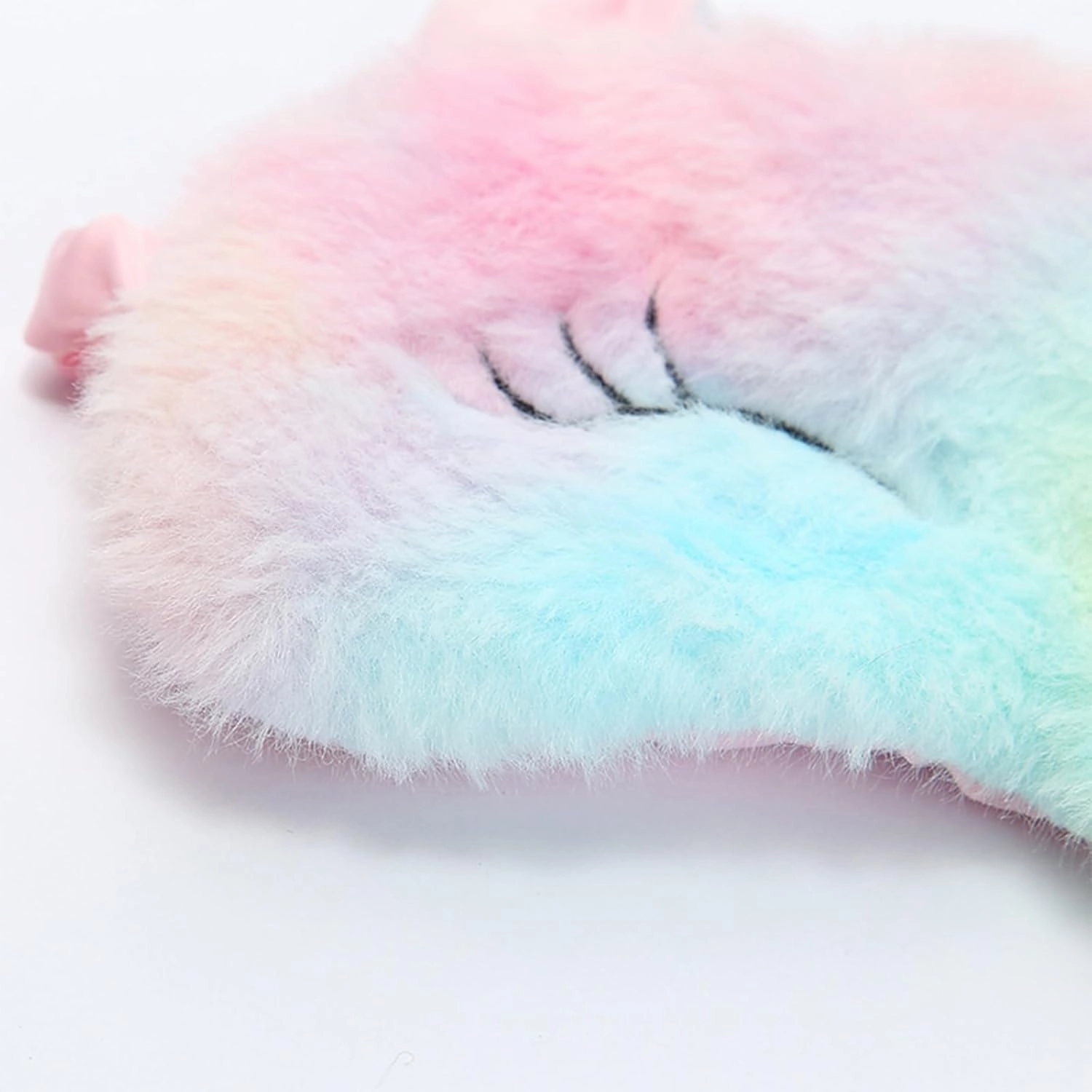 Cute Animal Sleeping Mask Soft Plush Blindfold Cute Rabbit Panda Koala Eye Cover Eyeshade for Kids Teens Girls Women (6Pack Unicorn)
